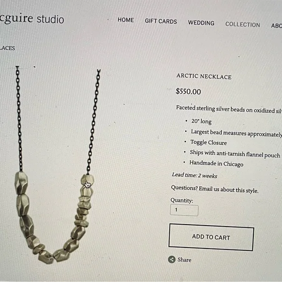 Sarah McGuire. Artic Necklace. - Picture 1 of 6